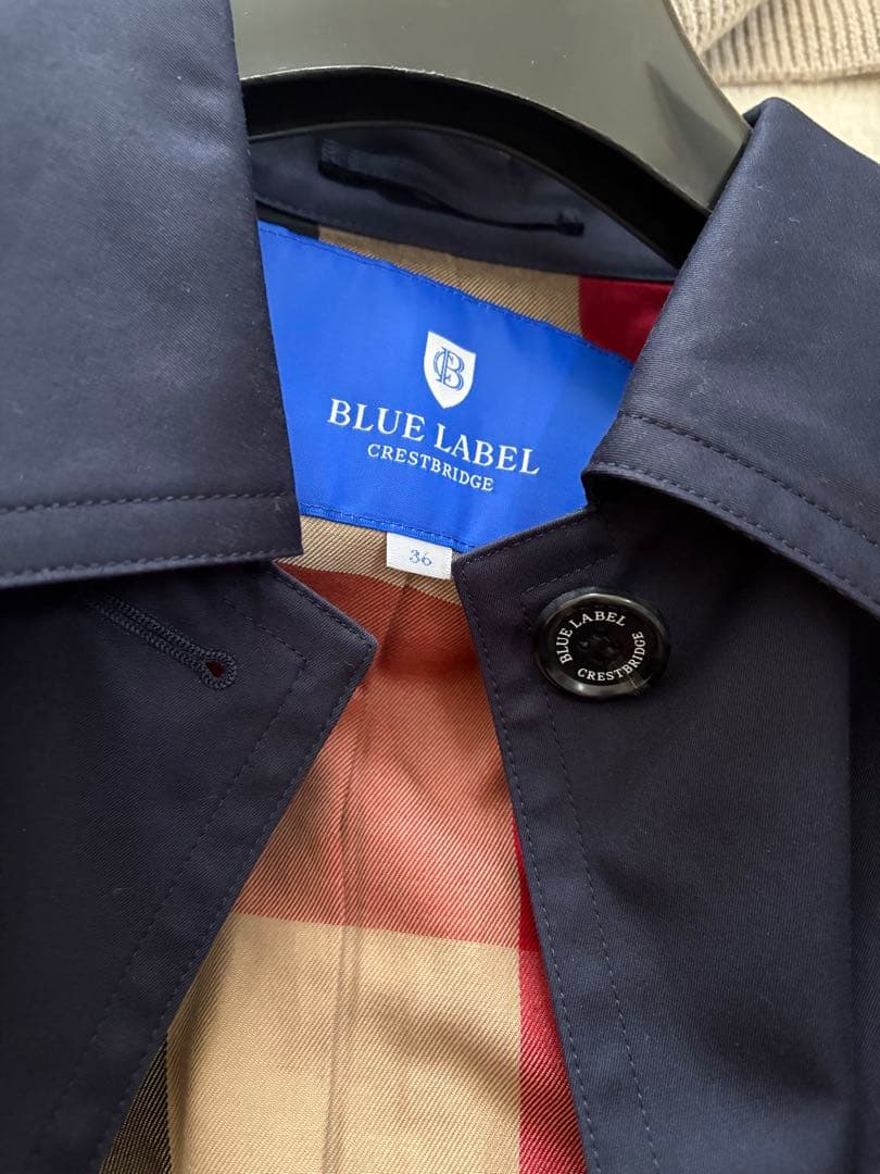 美品♡BLUE LABEL CRESTBRIDGE コート 36 ネイビー