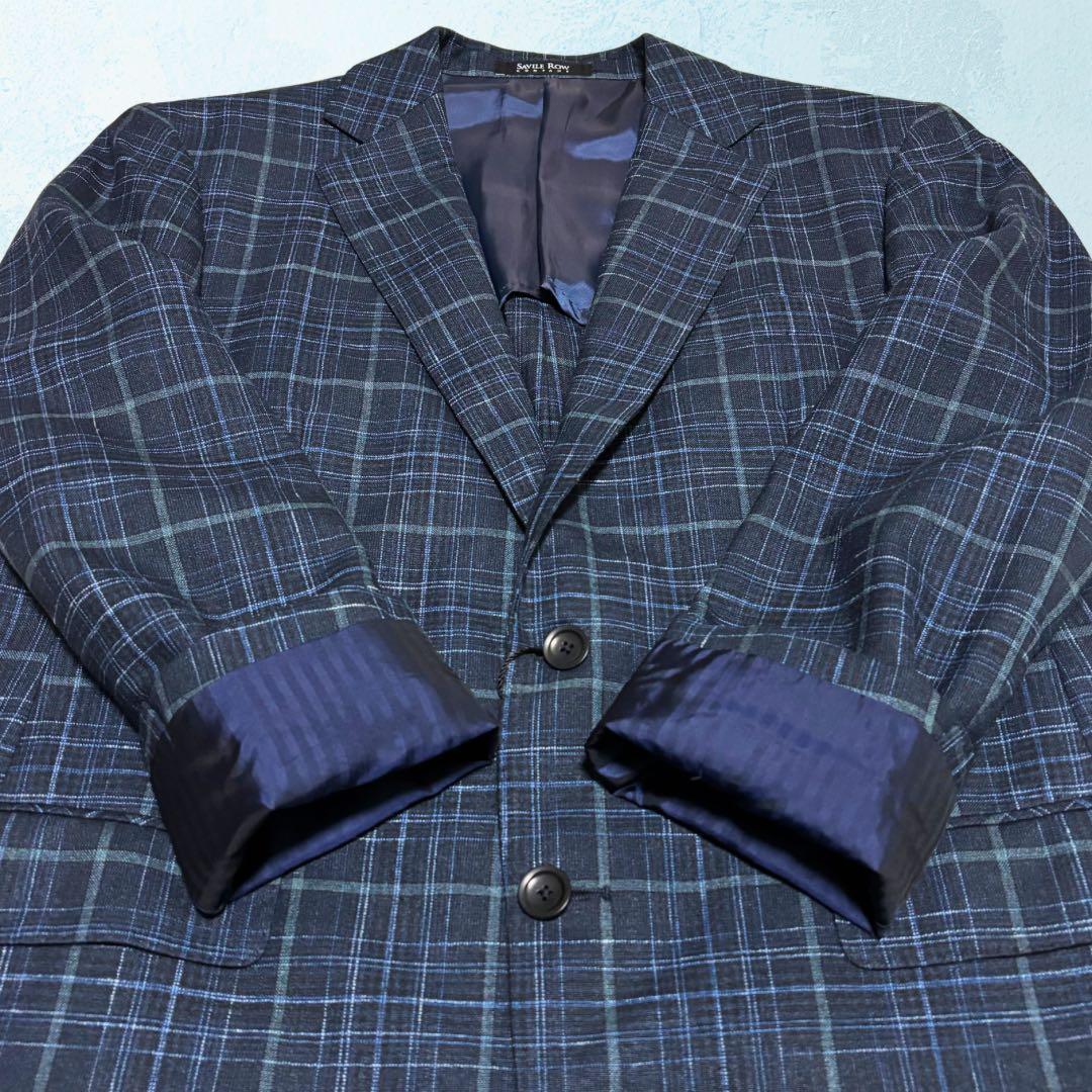 新品タグ付き✨サヴィルロウ×E.THOMAS チェックジャケット 三者混 AB6