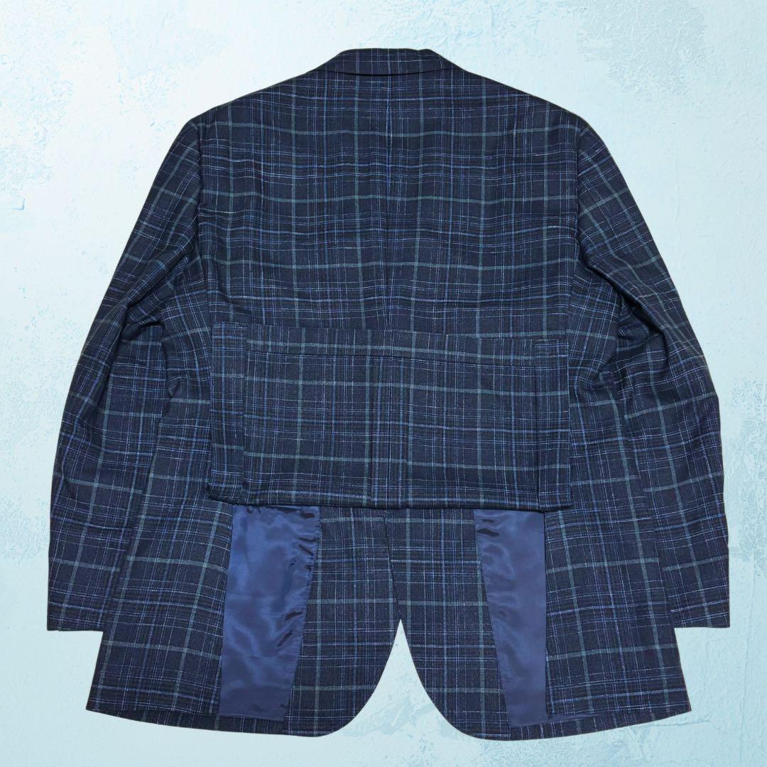 新品タグ付き✨サヴィルロウ×E.THOMAS チェックジャケット 三者混 AB6