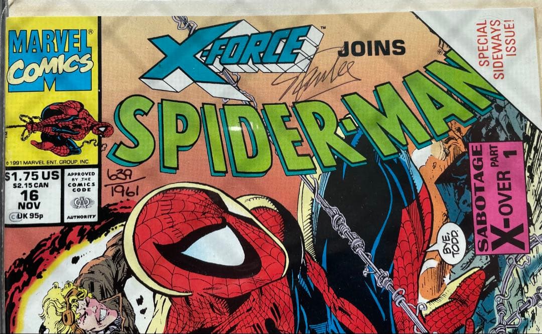 Stan Lee直筆サイン スパイダーマン#16 Spiderman