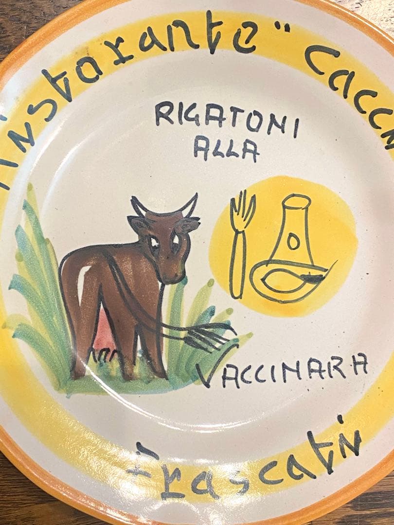ブオンリコルド　イタリア製絵皿　1981 Frascati