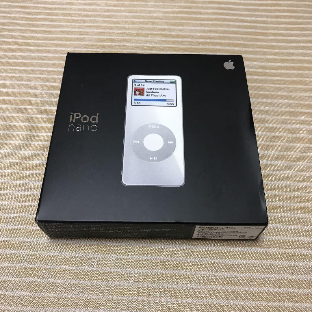 ポータブルプレーヤー iPod nano 2GB white