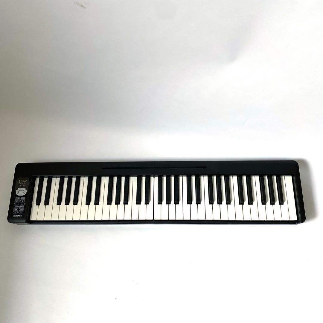 電子ピアノ 61鍵盤 折り畳み ポータブル 初心者向け 子供 タッチレスポンス