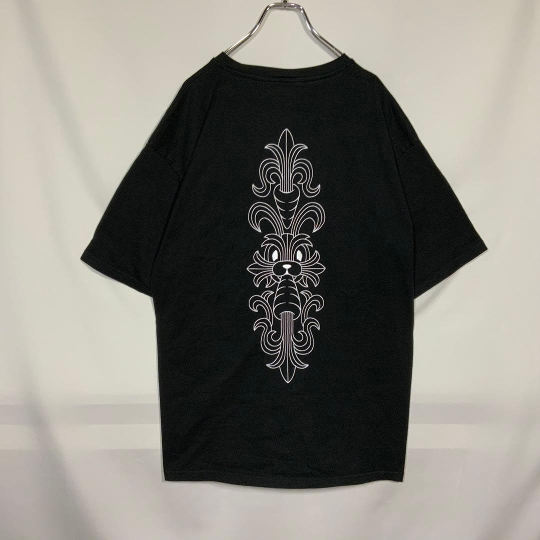 【希少】 #FR2 ブラックホワイトカラー　クロムハーツパロディ　tシャツ（XL