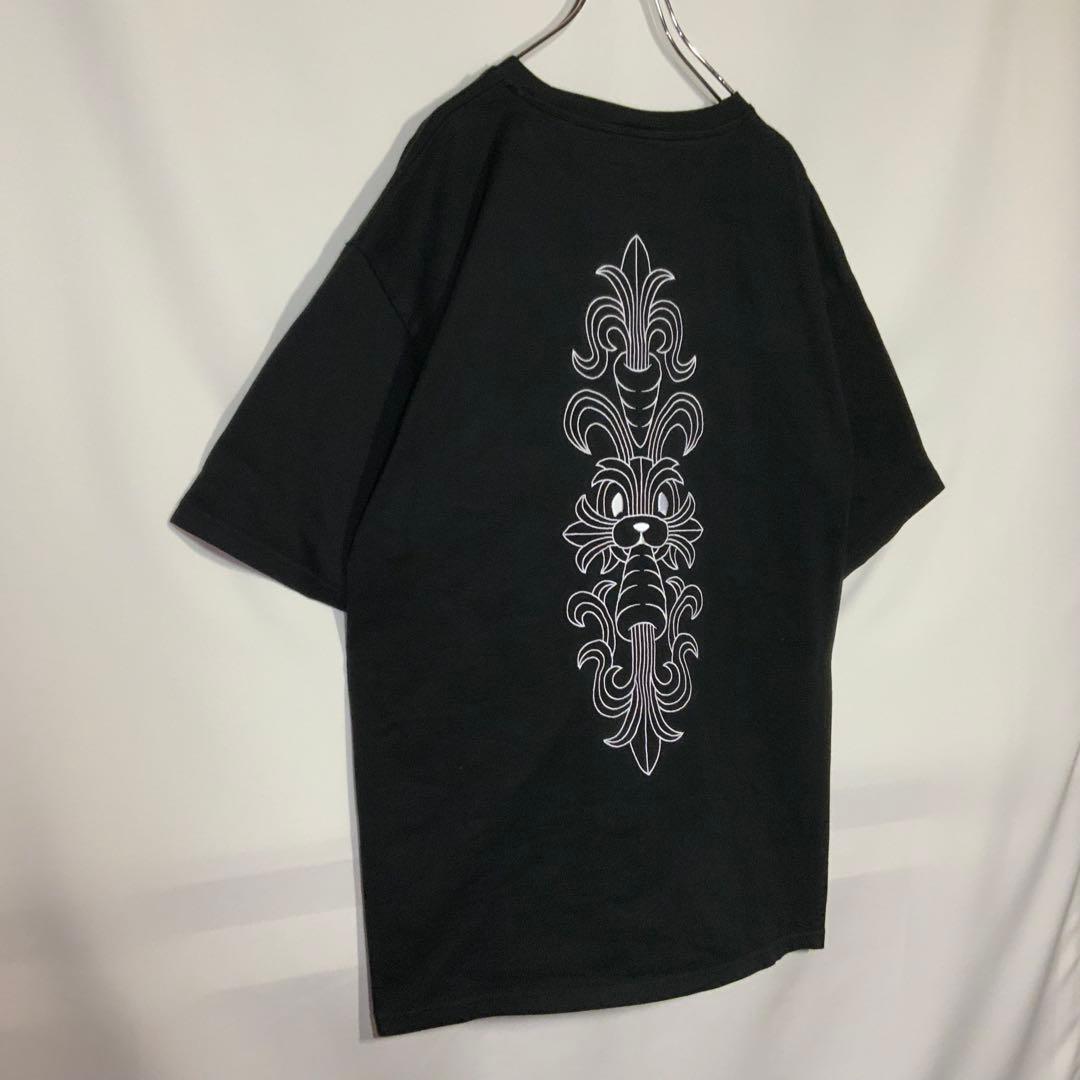 【希少】 #FR2 ブラックホワイトカラー　クロムハーツパロディ　tシャツ（XL