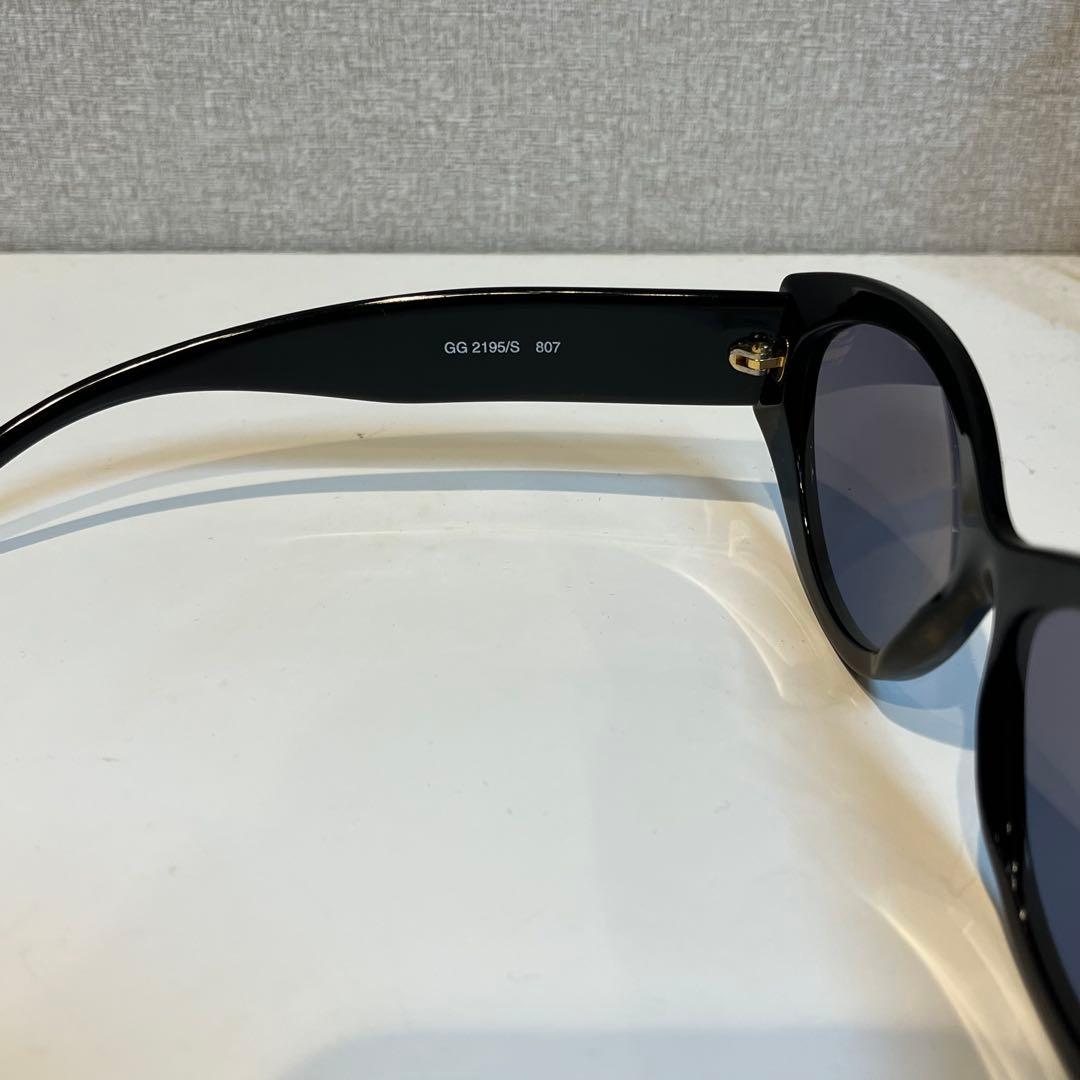GUCCI サングラス GG2195/S 黒×金ロゴ グッチ GG アイウェア