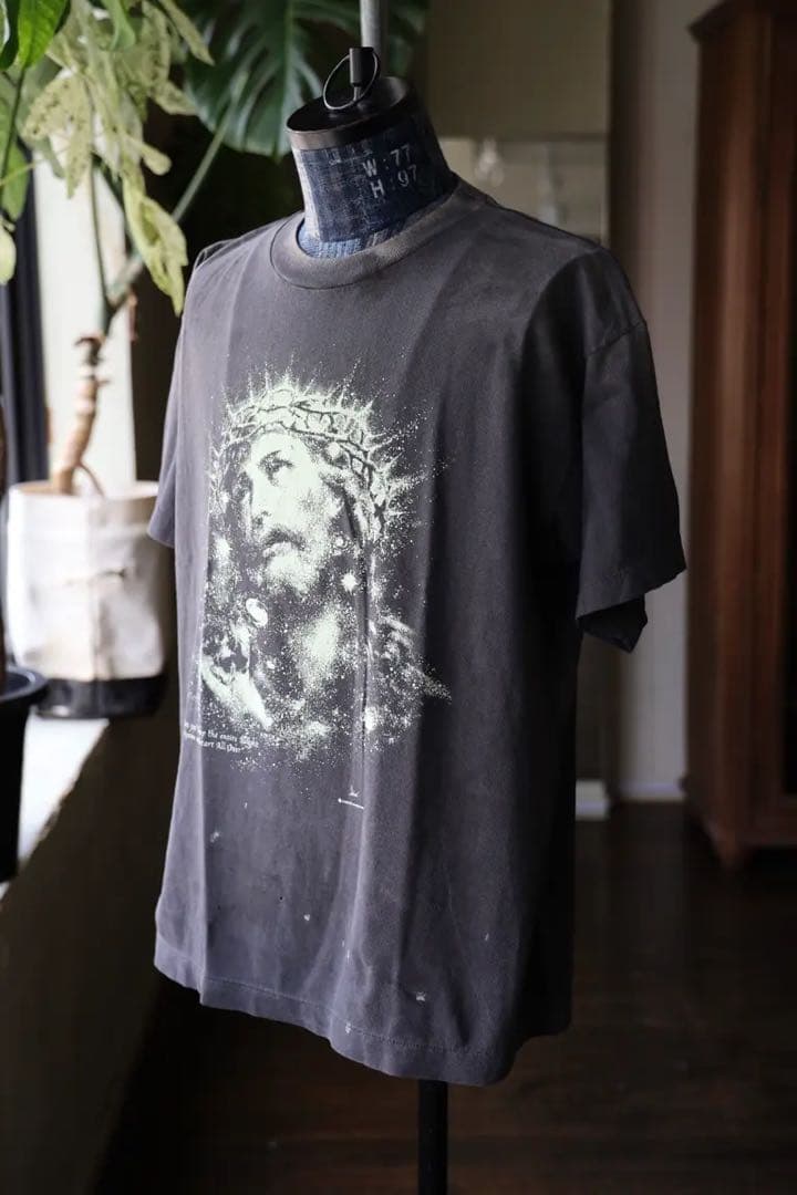 SAINT M×××××× JESUS SS TEE BLACK L