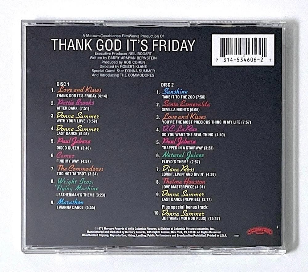 廃盤 CD イッツ・フライデー オリジナル・サウンドトラック〈2枚組〉