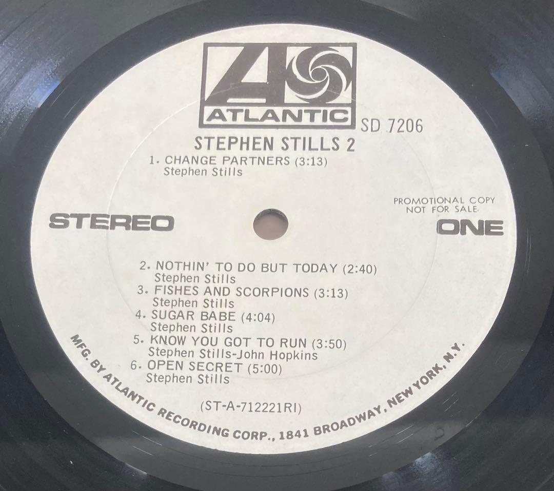 ■最高音質盤◾️USオリジナル白ラベルプロモ盤■STEPHEN STILLS /
