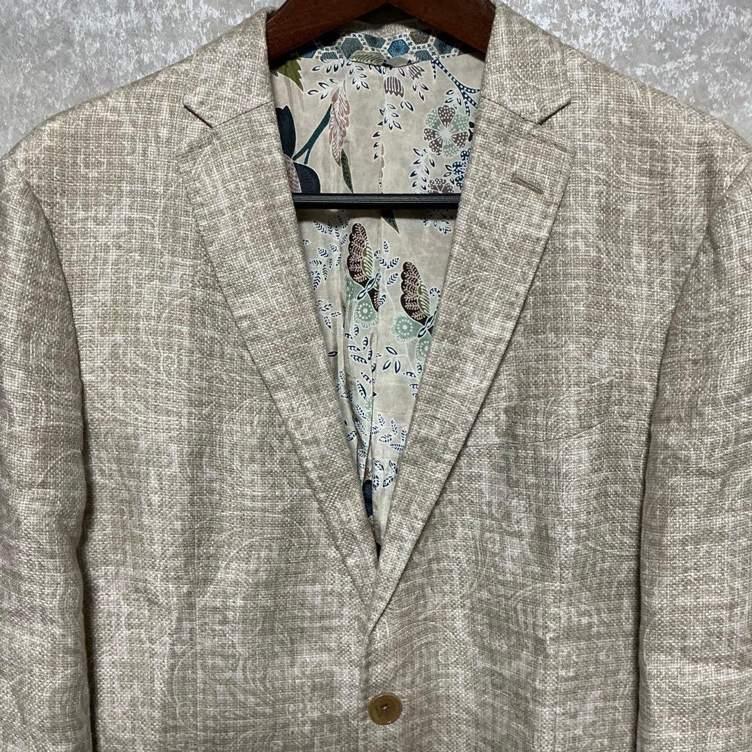 【美品】ETRO　ジャケット　ペイズリー　 総柄　テーラードジャケット　XXL