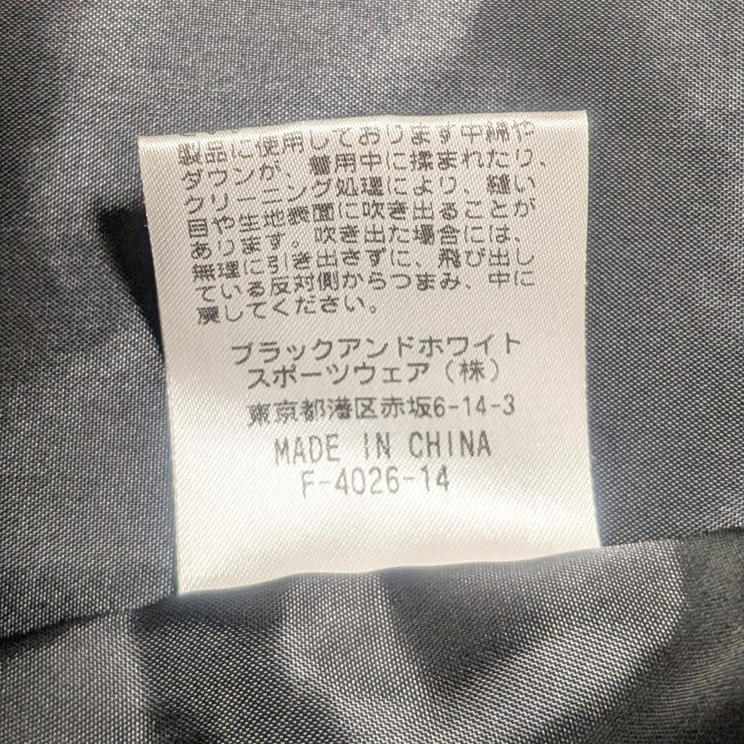 ブラック&ホワイト ゴルフウェア ダウンジャケット 黒 XL