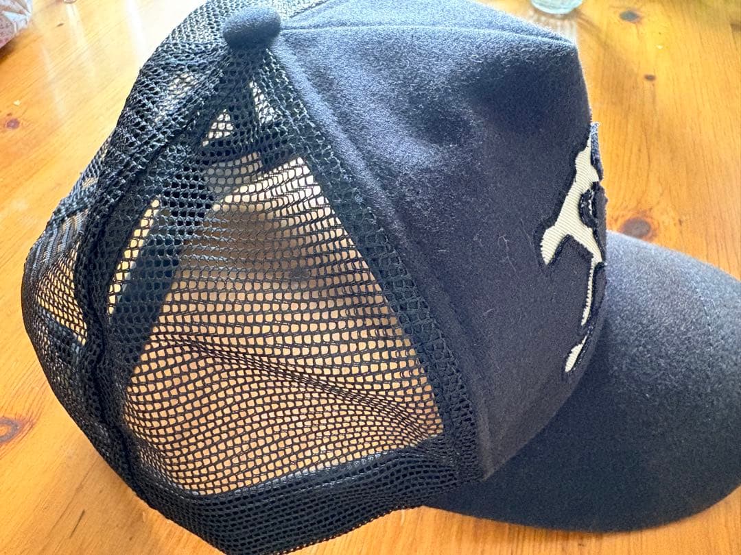 old Stussy 25周年6パネルキャップ 黒