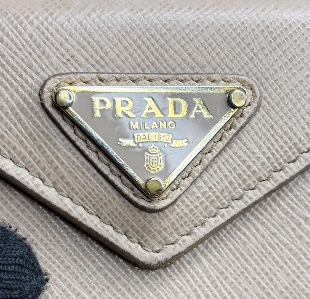 【状態考慮】PRADA プラダ　三つ折り財布　コンパクトウォレット　M8028