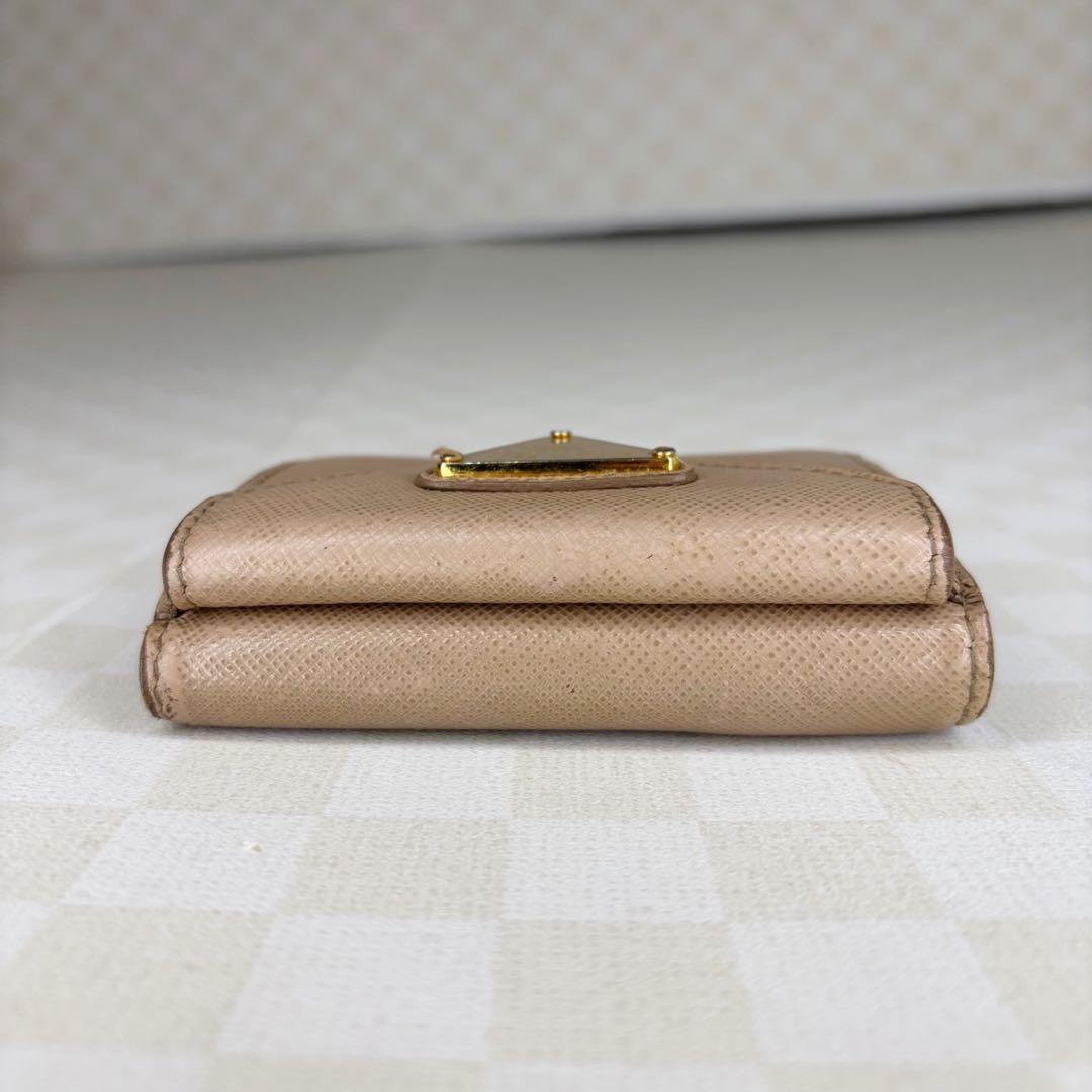 【状態考慮】PRADA プラダ　三つ折り財布　コンパクトウォレット　M8028