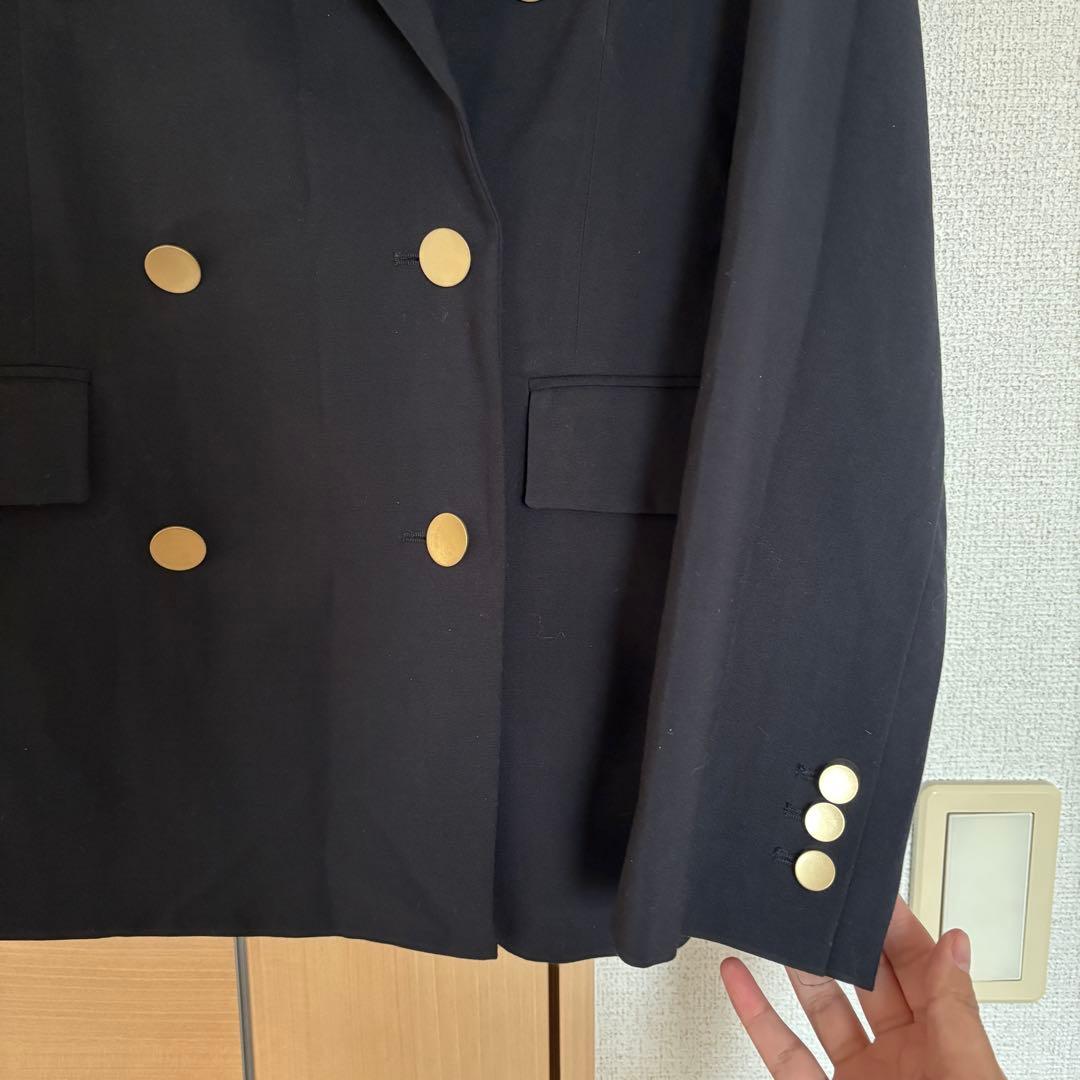 SNIDEL Sustainableダブルジャケット ネイビー