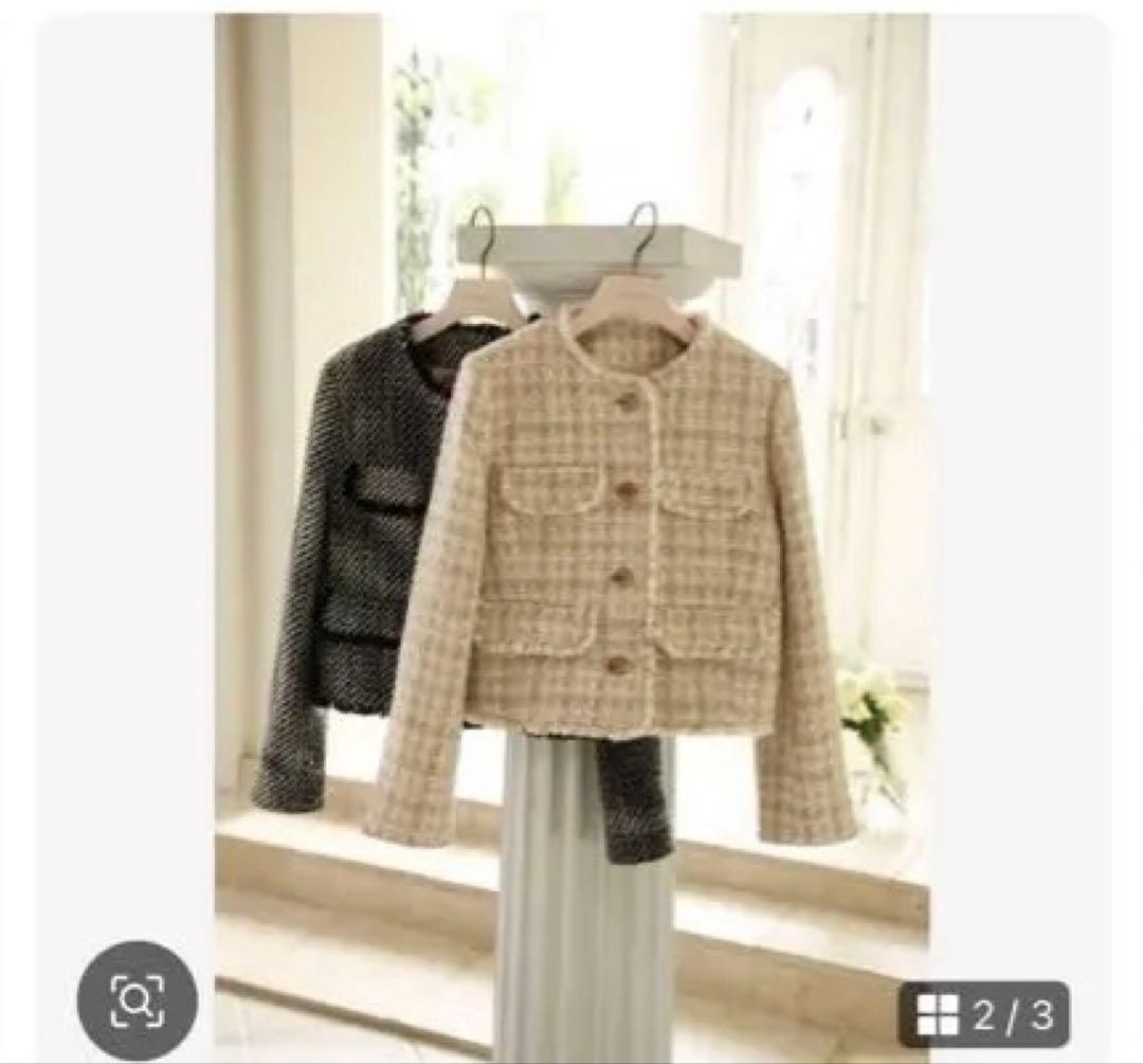 ジャケット・アウター Herlipto Wool Blend Fancy Tweed jacket