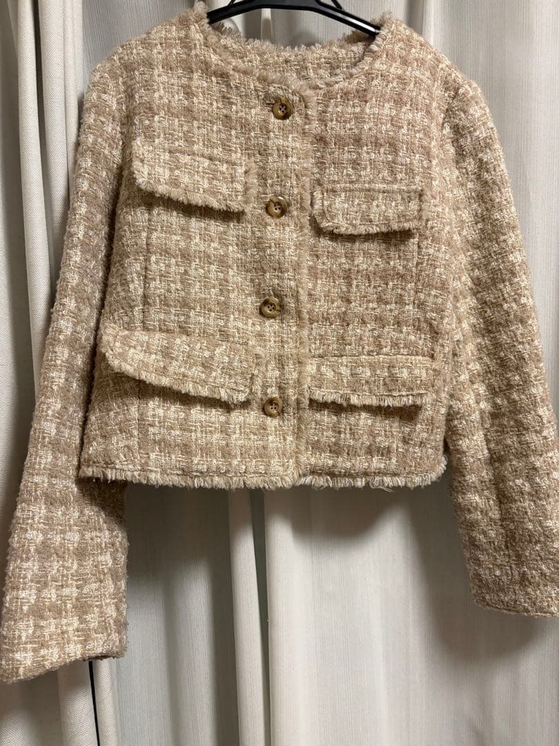 ジャケット・アウター Herlipto Wool Blend Fancy Tweed jacket