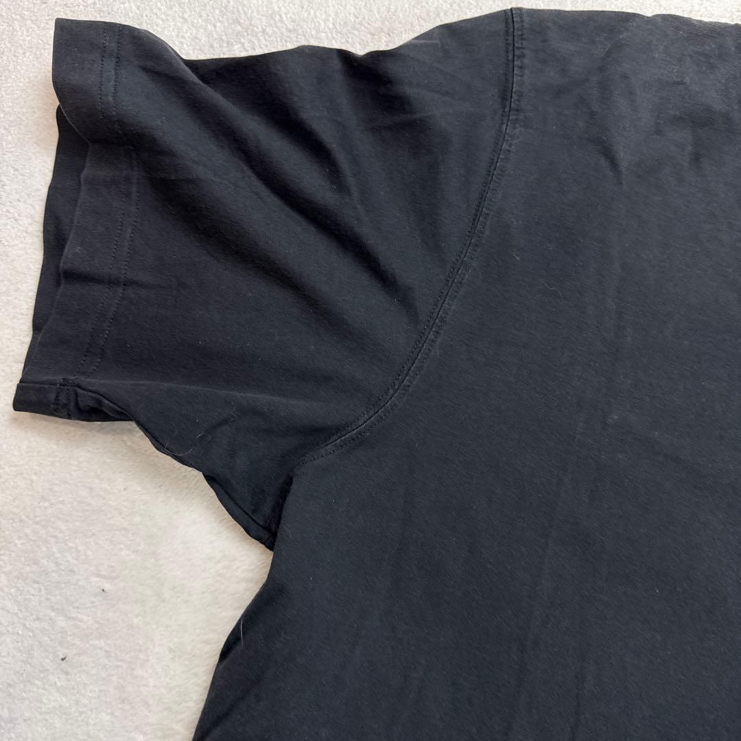 Y-3 ワイスリー 爆走黒鴉ロゴ刺繍 Tシャツ 希少L ブラック