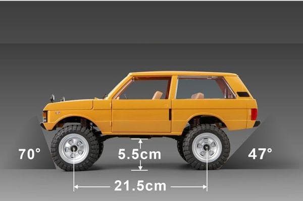技術基準適合証明済 MN-1680 RTR 1/12 初代レンジローバー 黄