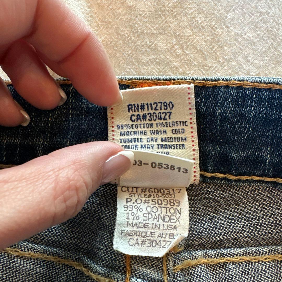 TRUE RELIGION flaredenimpants Y2Kグランジ00s
