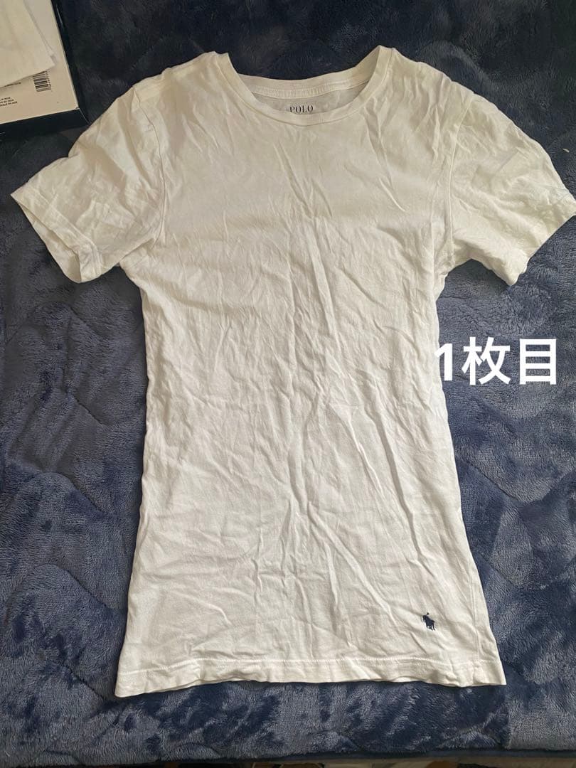 polo slim fit Tシャツ クルーネック 3枚パック