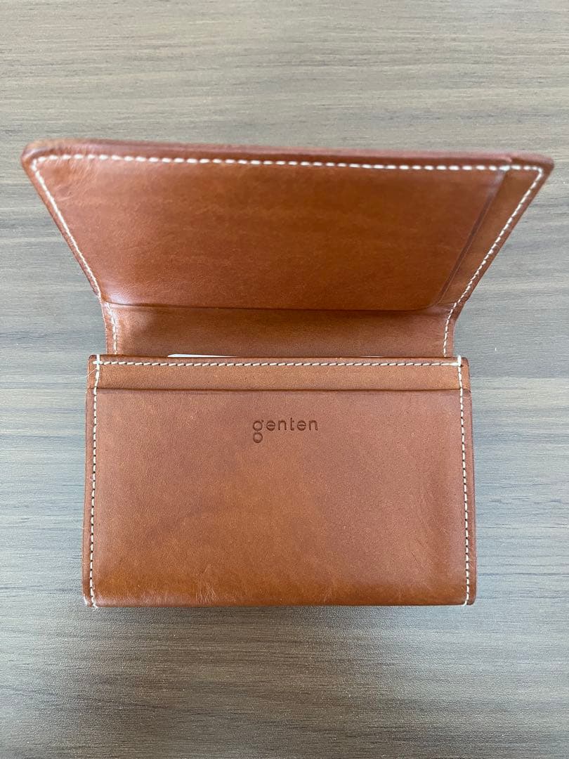 【新品未使用】genten カットアウトデザイン 名刺入れ