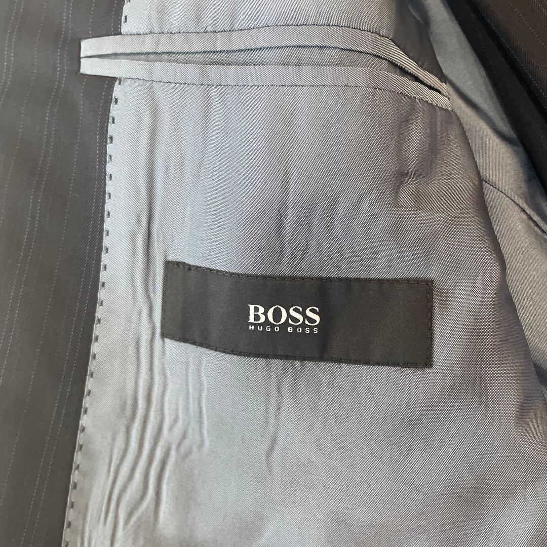 HUGO BOSS ストライプスーツ ネイビー