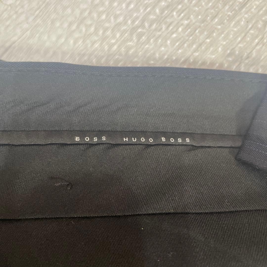 HUGO BOSS ストライプスーツ ネイビー