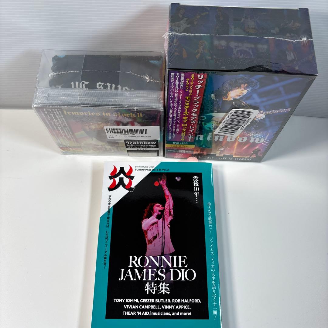 レインボー　CD・DVD　2種類　Tシャツ　Lサイズ　/　ディオ特集　3点セット