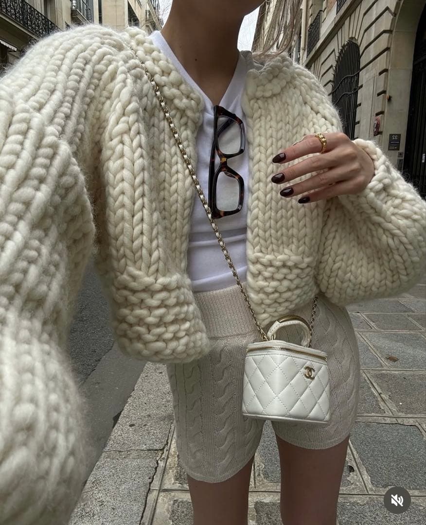 The toe Enfield Handmade Cardigan アイボリー