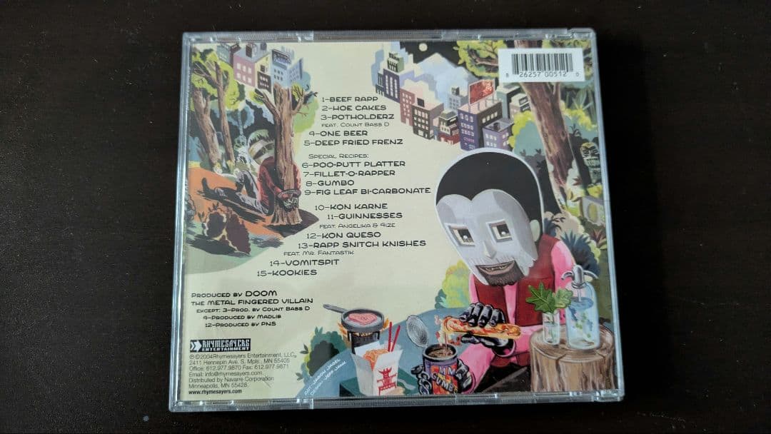 【希少・初期盤】MF DOOM『MM..FOOD』オリジナルサンプリング版収録