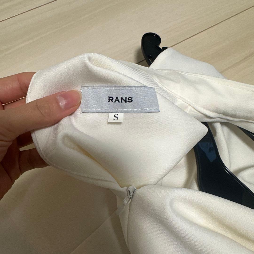 RANS ノースリーブワンピース S ホワイト