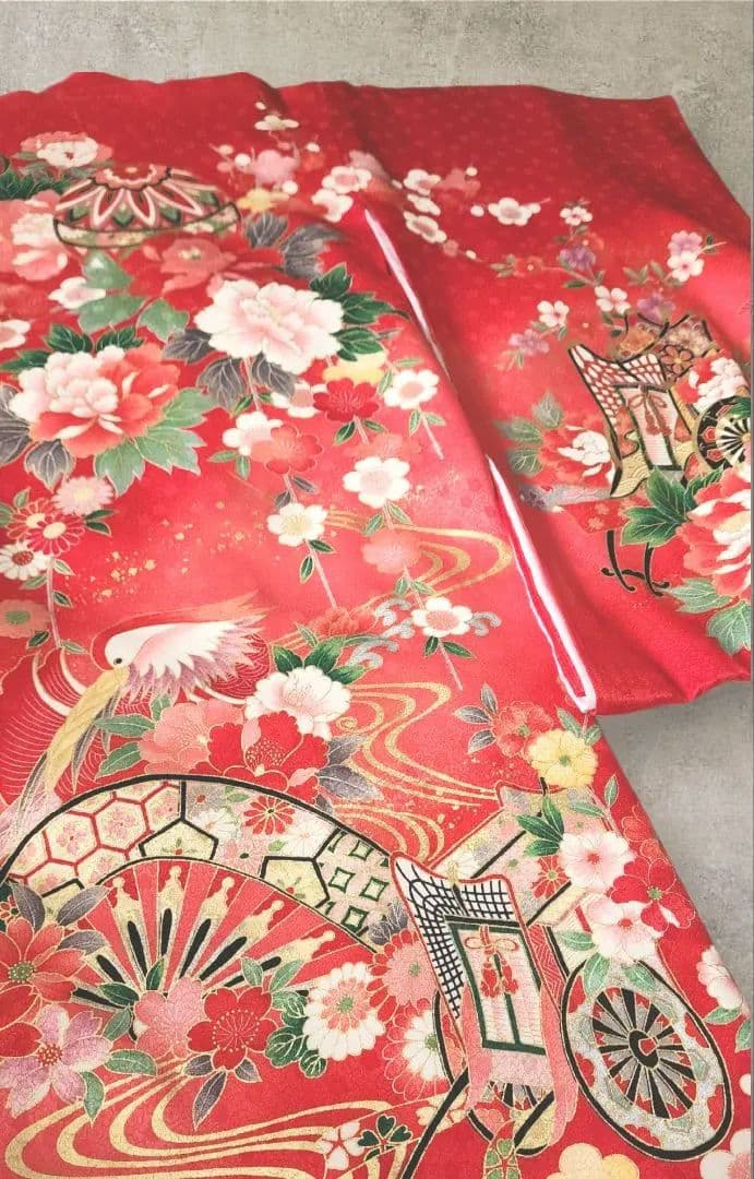 正絹　お宮参り　産着　初着　祝着　七五三　子供着物 　女の子　襦袢セット