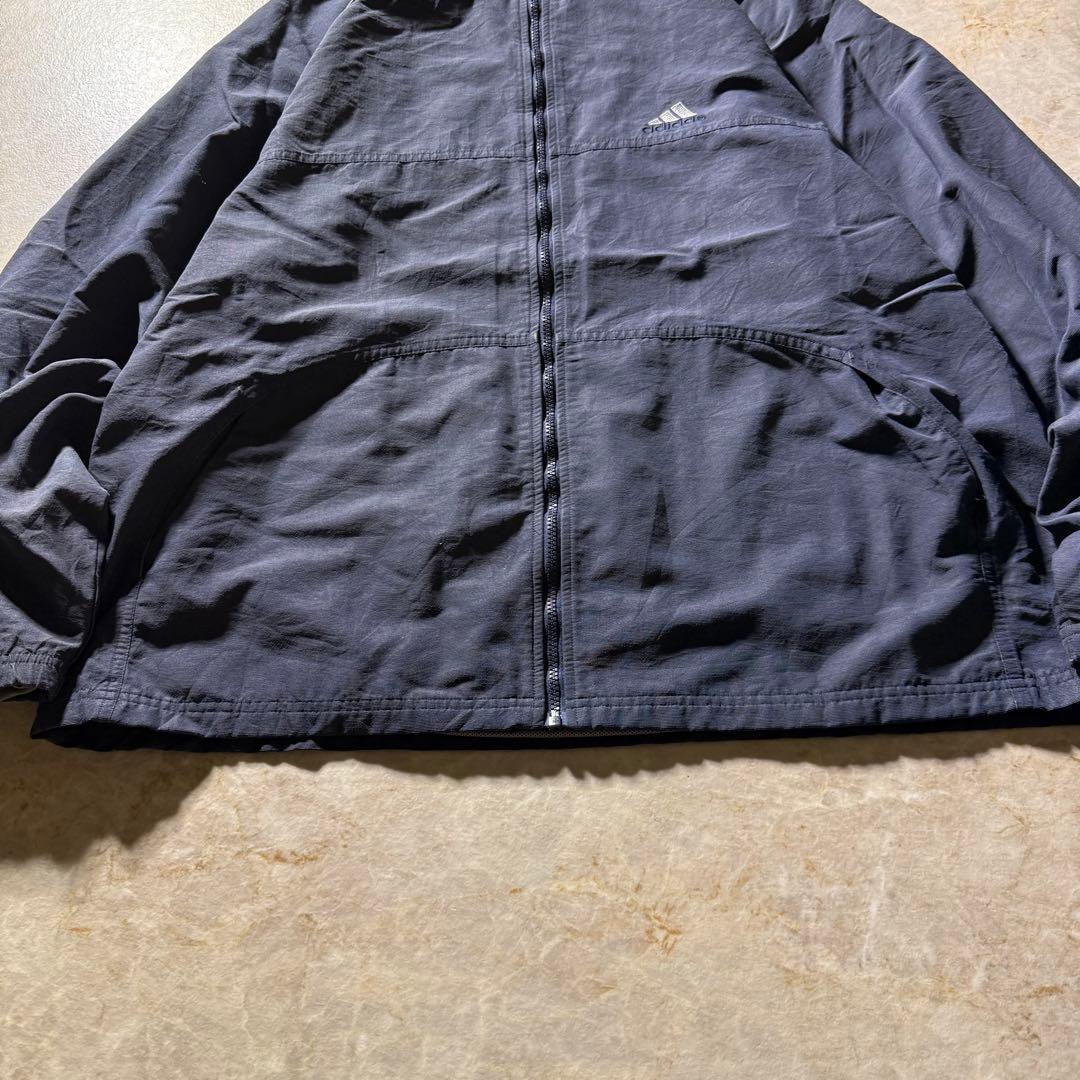 adidasトラックジャケット古着ネイビーXL当時物刺繍ロゴCBOYunisex