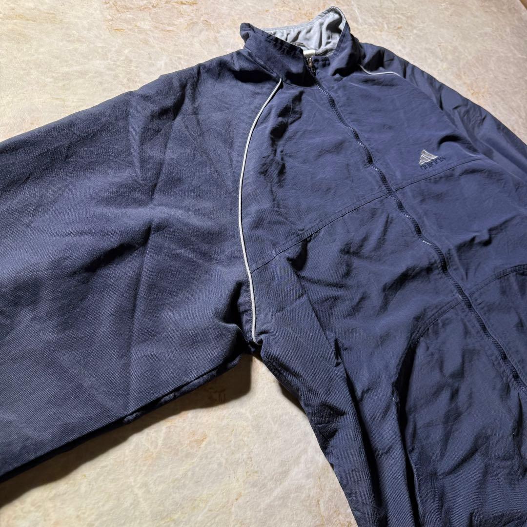 adidasトラックジャケット古着ネイビーXL当時物刺繍ロゴCBOYunisex
