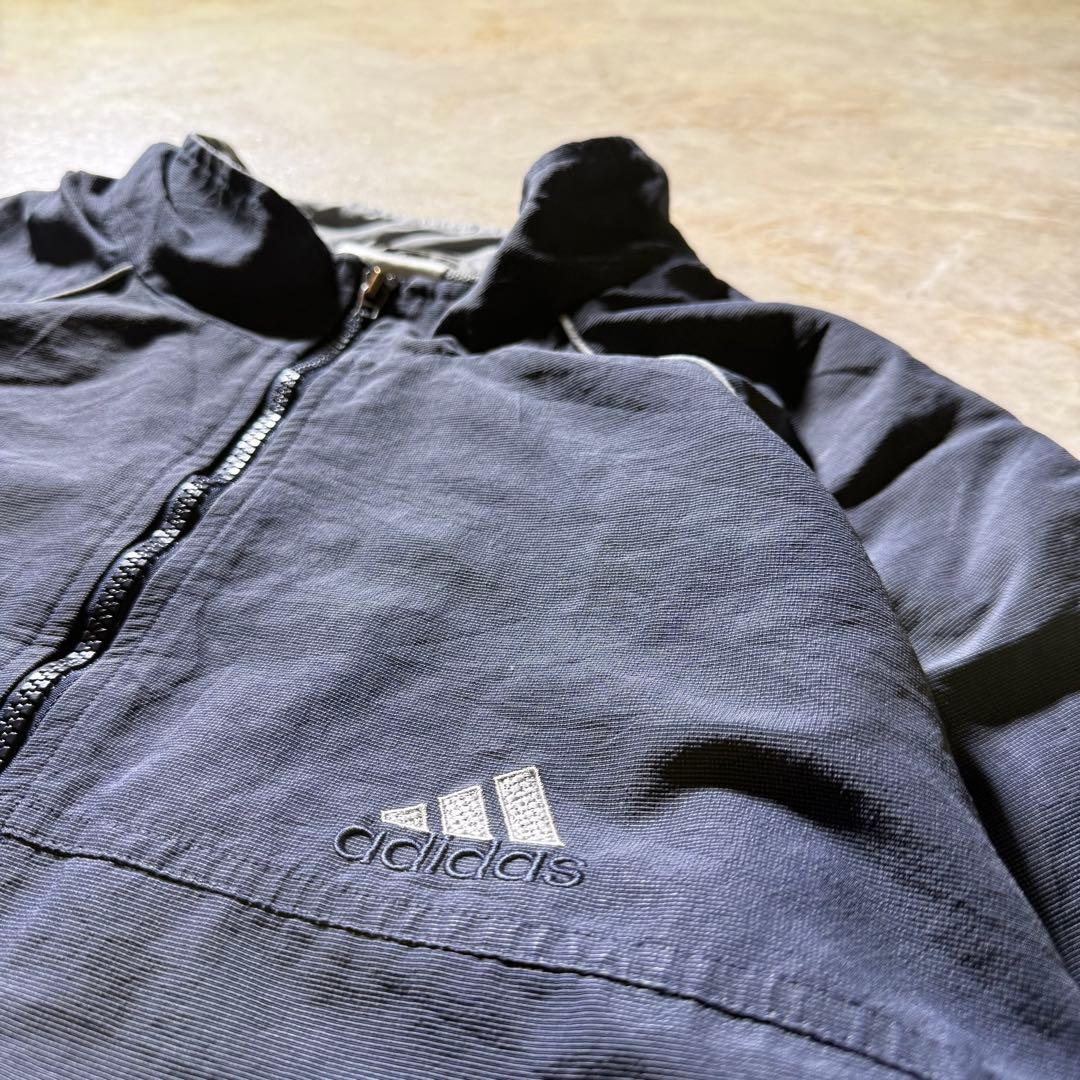 adidasトラックジャケット古着ネイビーXL当時物刺繍ロゴCBOYunisex