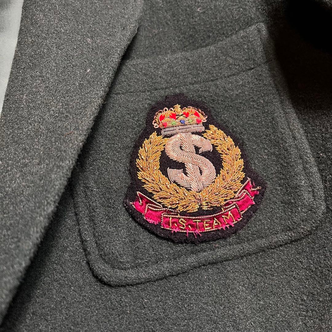 希少　I.S. イッセイミヤケ　80's テーラードジャケット　金ボタン　刺繍