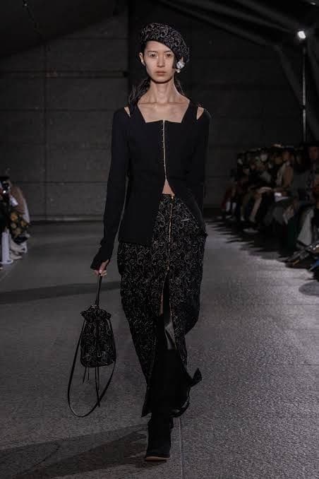 スカート Murral Ice flower embroidery skirt