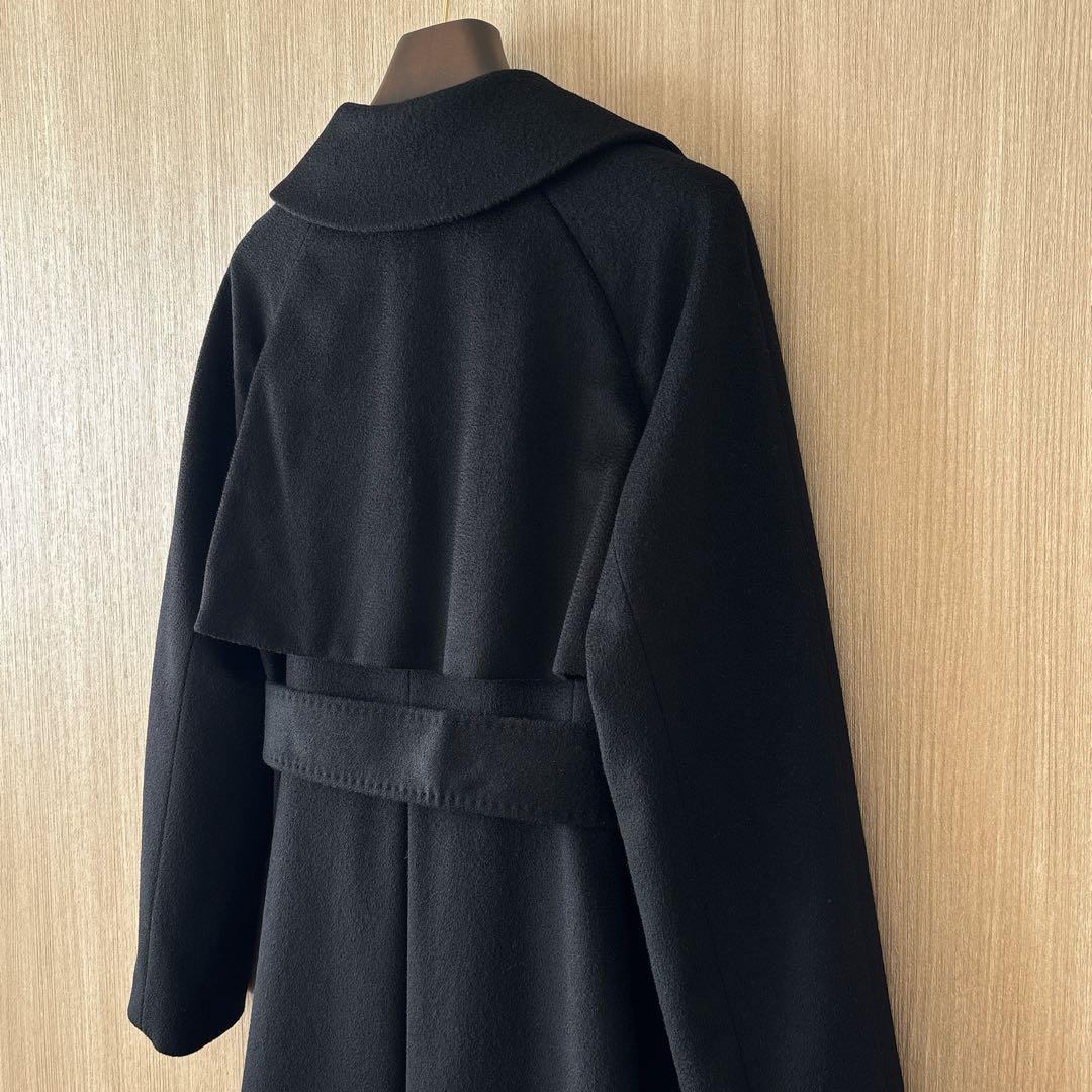 【1305】現行品　美品　アナイ　カシミヤドレストレンチコート　黒　36