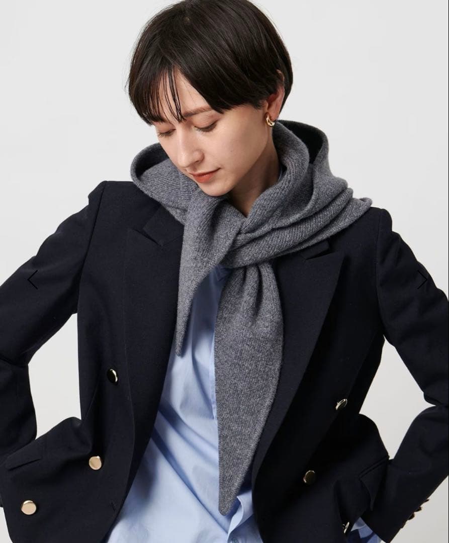 【UNITED ARROWS】ニットフードストール