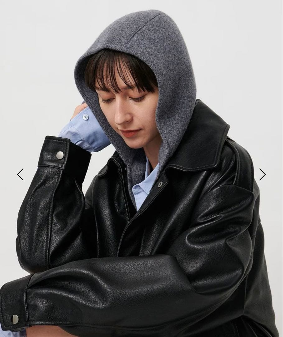 【UNITED ARROWS】ニットフードストール