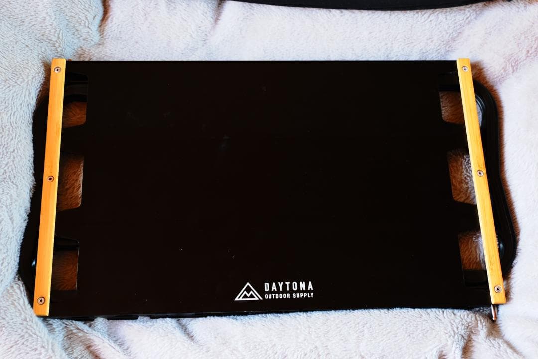 デイトナ Daytona フラットアルミテーブル黒＆収納袋