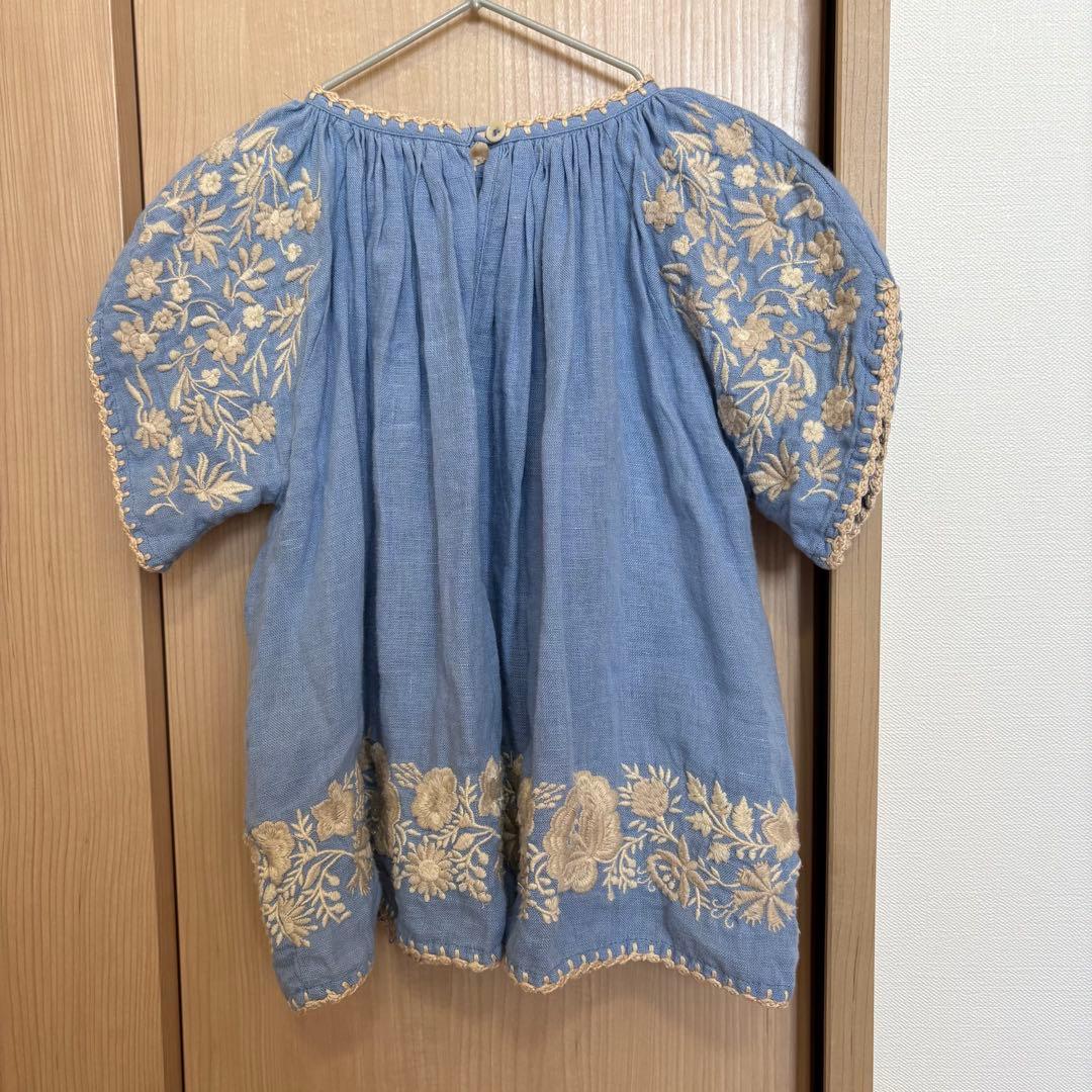 ワンピース Apolina Kids Fay Dress Cornflower 1-2y