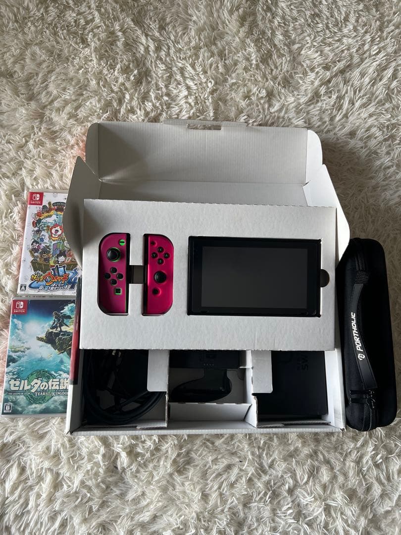 Nintendo Switch 本体 ゼルダの伝説ティアキン 妖怪ウォッチ4付き