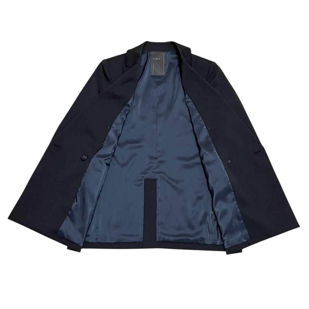 美品✨　NOBLE トリコチンピークドラペルジャケット　金ボタン