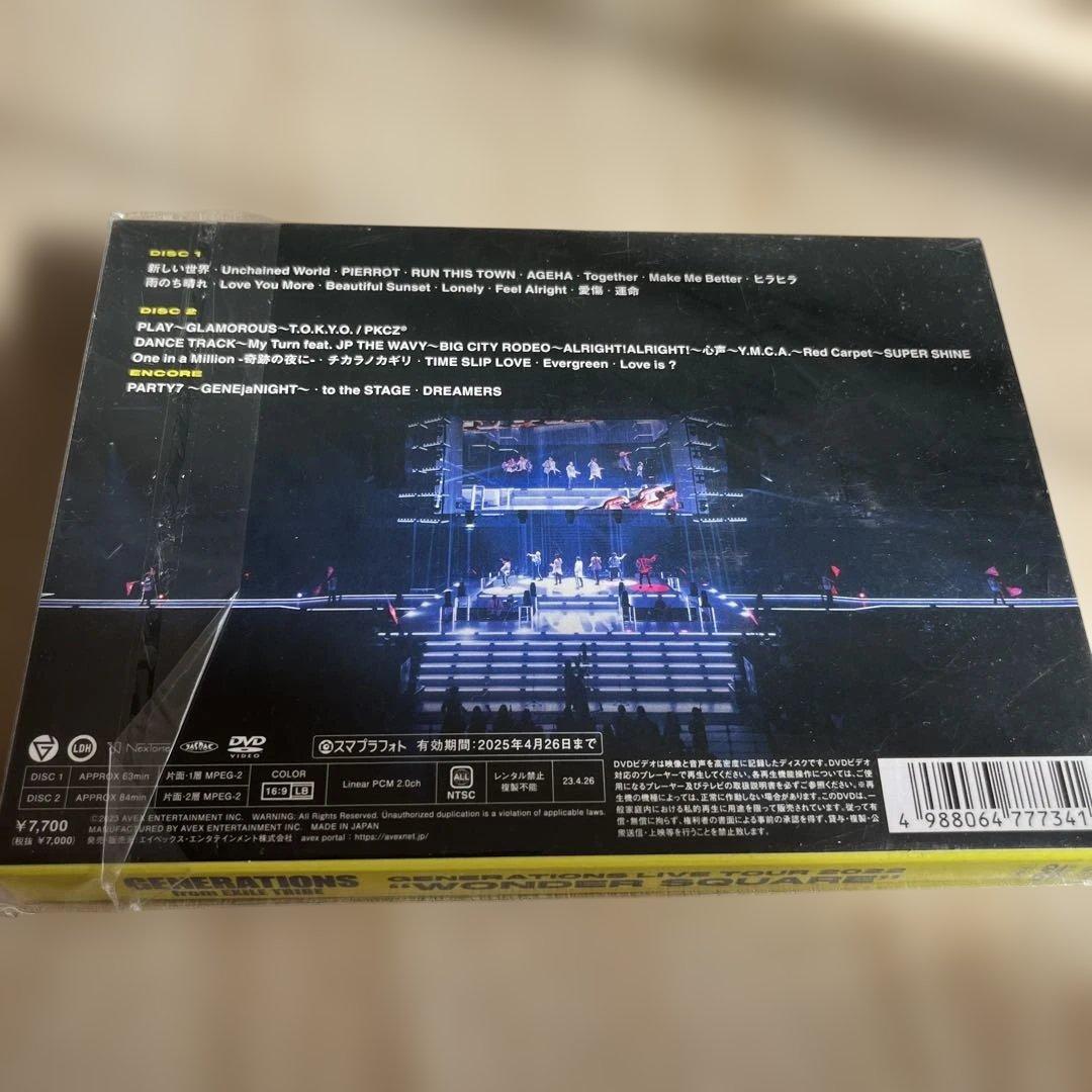 ミュージック GENERATIONS LIVE TOUR2023 WONDER SQUARE\"