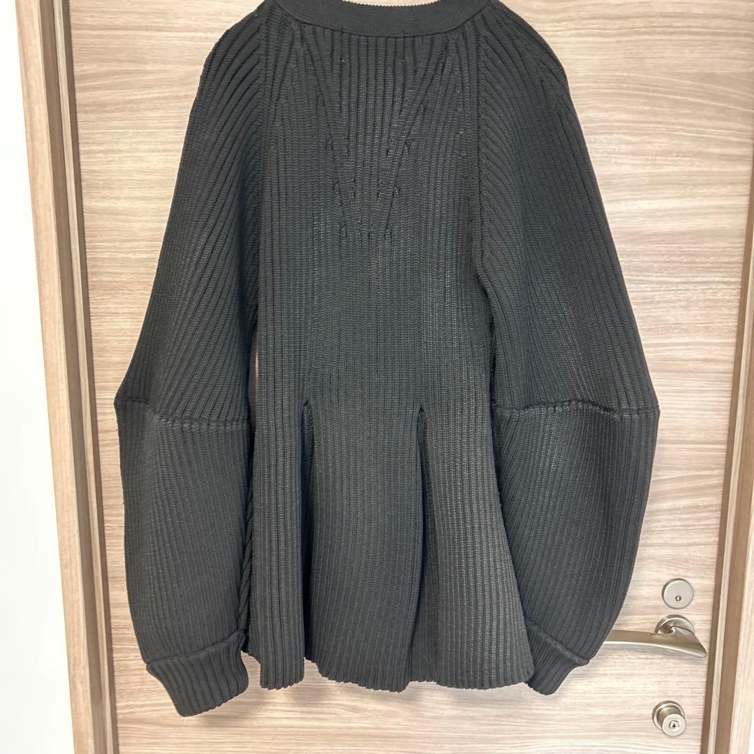 ESIO Contour knit cardigan ブラック