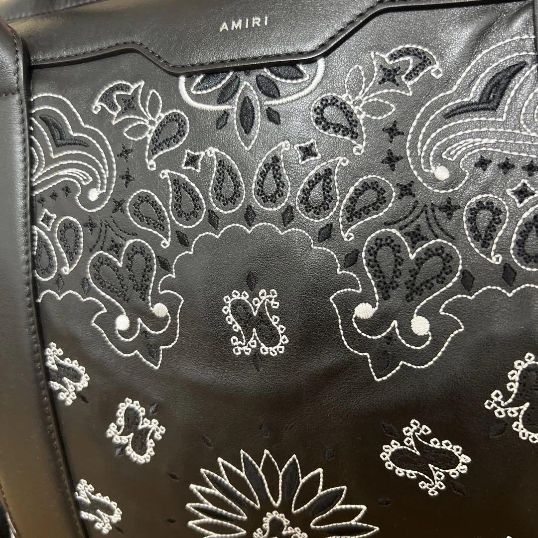 夏の断捨離！AMIRI leather paisley boston bag