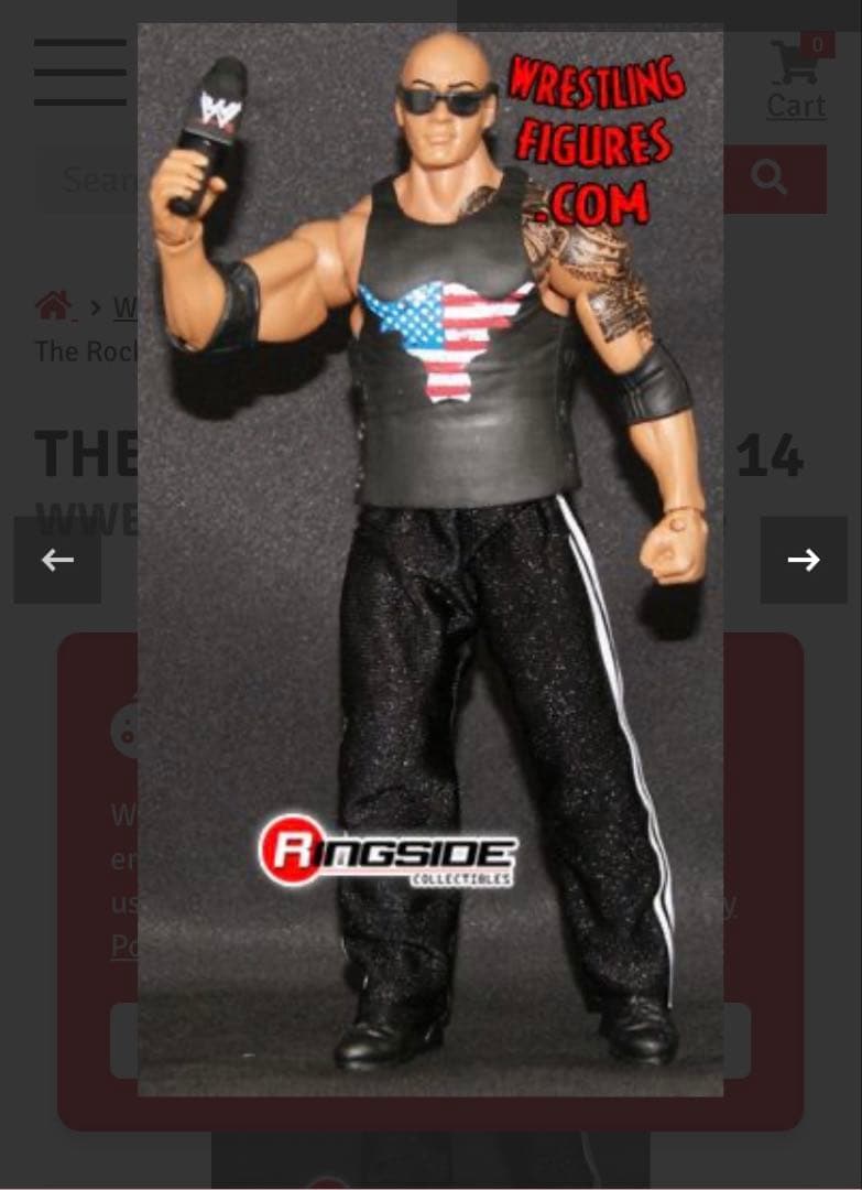 WWE フィギュア　ロック　プロレス　マテルエリート　ドゥエイン・ジョンソン