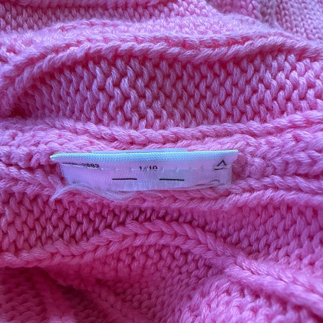 Polo Ralph Lauren ケーブルカーディガン Mサイズ ピンク 太畝